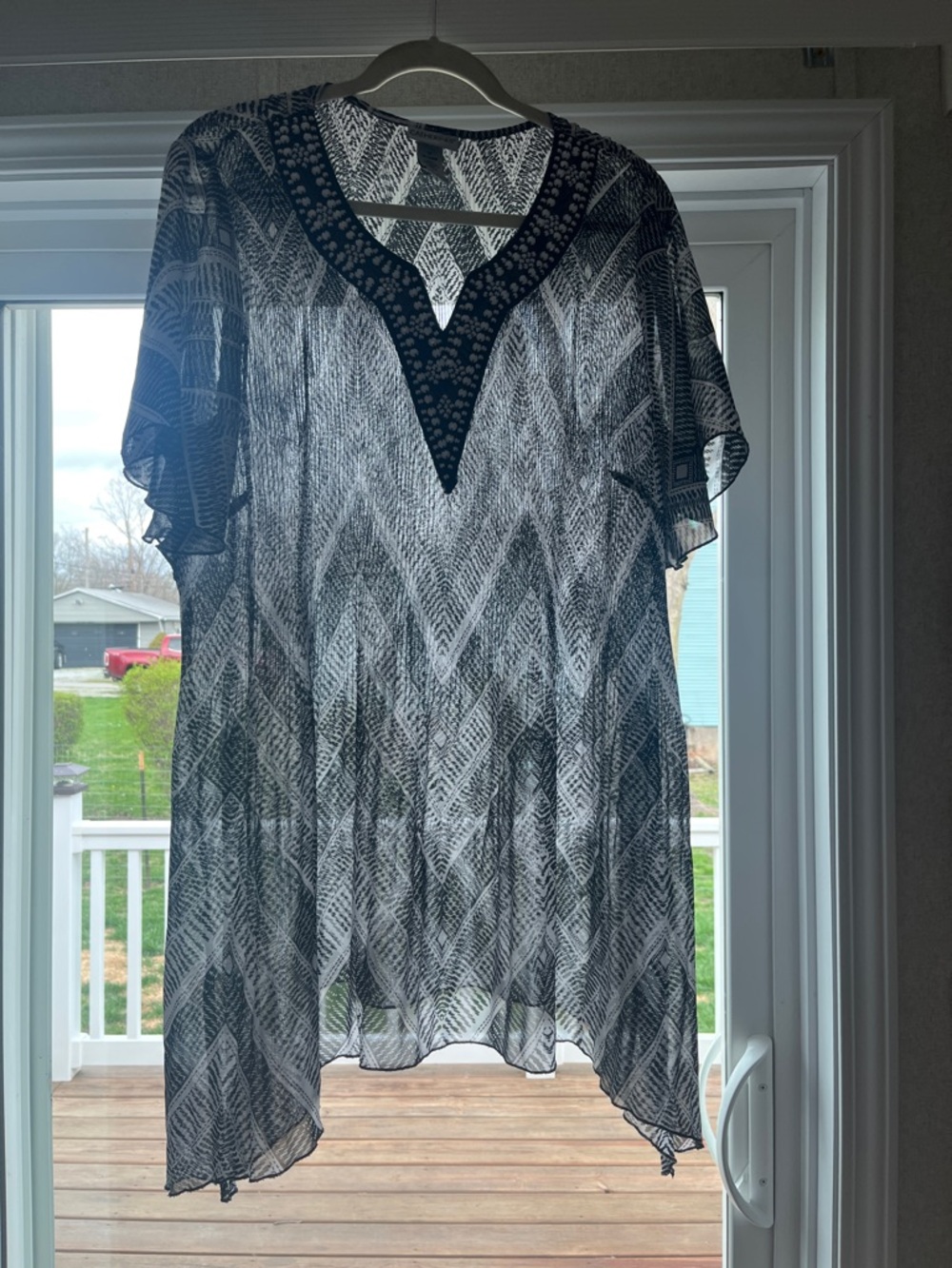 Catherines Semi-Sheer V-Neck Tunic